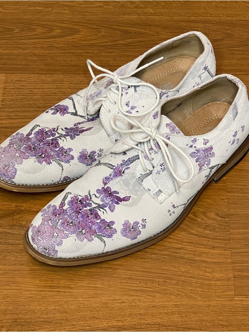 Stacy Adams Men Dandy Leather Memory Foam Floral Oxford Plain Toe Dress Shoes 8